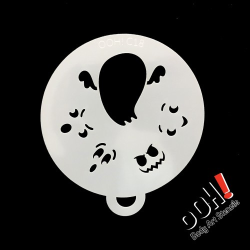 Ooh Body Art Stencil Flip Ghost (Ghost Flip C18)